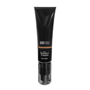 Black tube of BB cream with botanical extracts on a white background