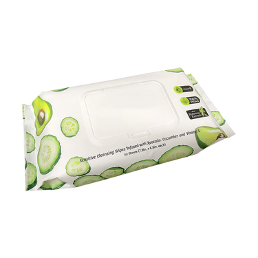 Makeup Wipes 60 sheets - Avocado and Cucumber