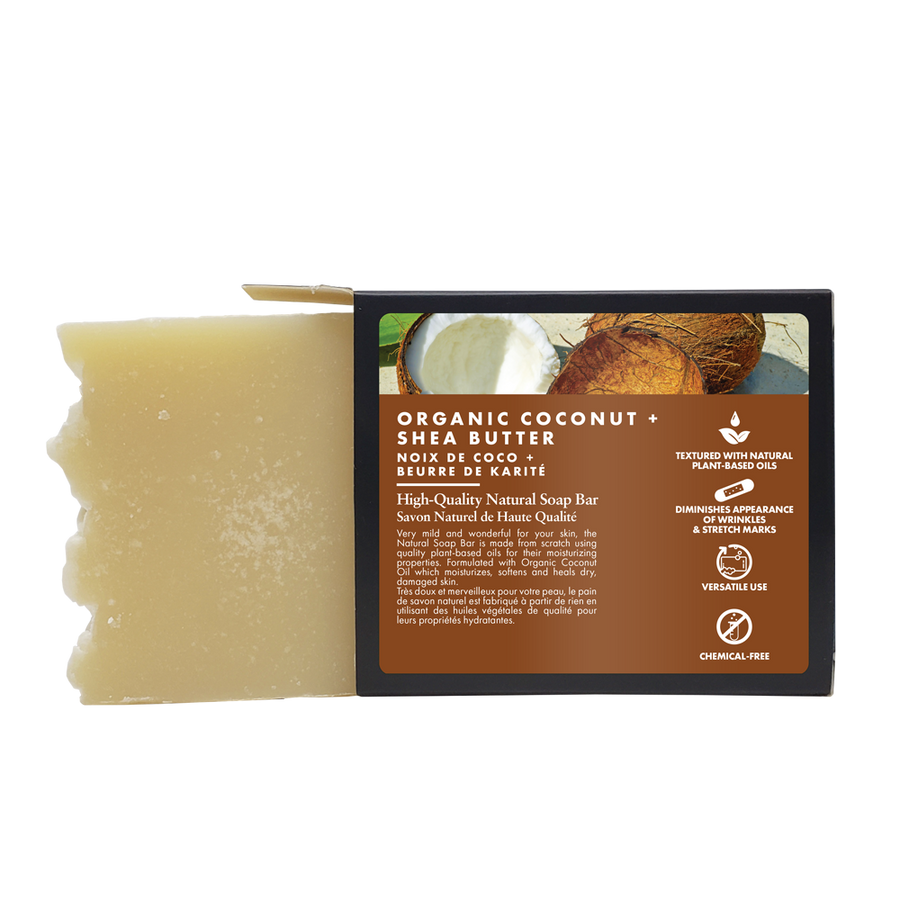 Organic Coconut & Shea Butter All Natural Soap - 120g
