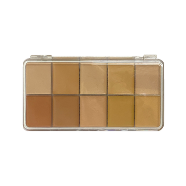 Palette lumineuse de fond de teint crème HD (10) - Grande