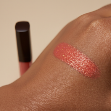 Liquid lipstick hand swatch