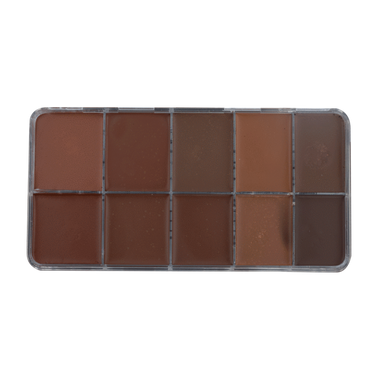 Palette de fond de teint crème HD foncé (10)